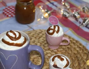 Chocolat chaud gourmand, Chantilly caramel