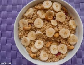 Taboulé jambon bananes noix de cajou