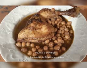 Poulet à la provençale et pois chiche