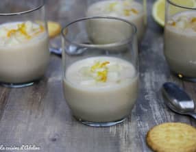 Soupe de poires vanillée aux agrumes