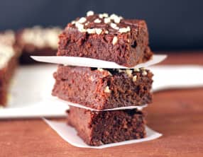 Fondant au chocolat noir et aux noisettes