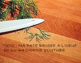 Tuto pâte brisée a l'oeuf