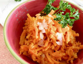 Rillettes de carottes aux cacahuètes pilées