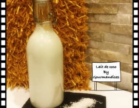 Lait de coco fait maison