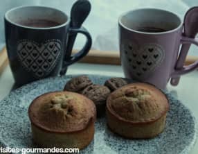 Gourmandise gâteau crème de marrons, noix et miel