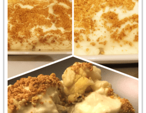 Gratin de chou-fleur au parmesan de cajou