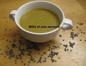 Velouté de lentilles vertes
