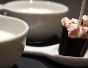 Sucette Chocolat et Chamalow à faire fondre