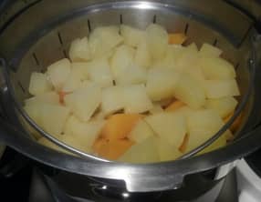 Purée de pommes de terre et courge butternut