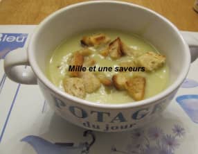 Velouté poireaux, navets aux épices