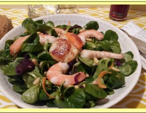 Salade de mâche de la mer
