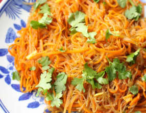 Vermicelles de haricot mungo aux carottes