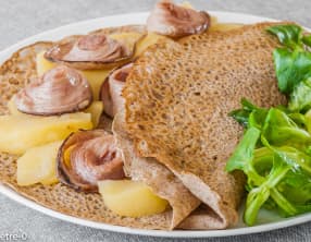 Galette pommes andouille