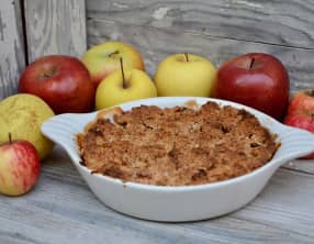 Crumble pommes-noisettes