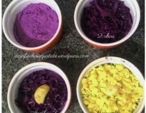 Crumble à la purée de chou rouge caramélisé à l'orange