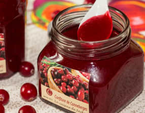 Confiture de canneberges au sirop d'érable