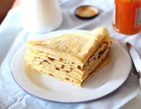 Crêpes sucrées, moelleuses et parfumées