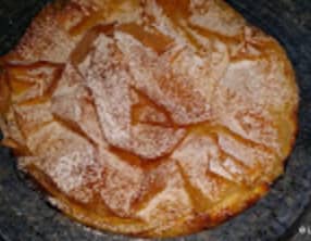 Croustade fourrée au fromage blanc et raisins secs