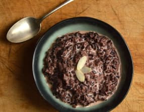Riz noir au lait d'amande