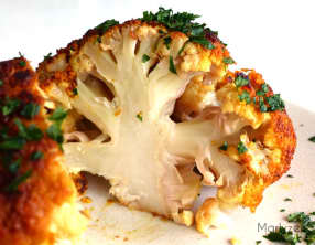 Chou-fleur entier rôti