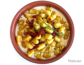 Gnocchis maison au chorizo et au parmesan