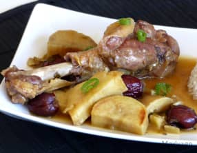 Canard à la patate douce et aux jujubes