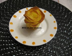 Pommes de terre sous forme de roses