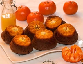 Muffins mandarine-chocolat en tatin