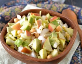 Salade d'endive à l'avocat et aux pois chiches