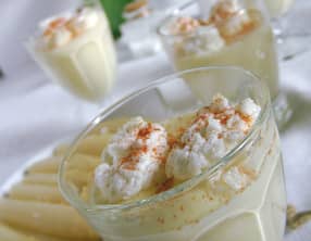 Iles flottantes aux asperges