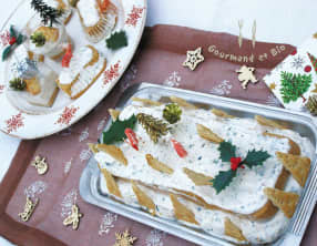 Bûche apéritive façon cheesecake