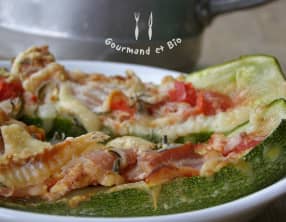 Courgettes farcies façon pizza