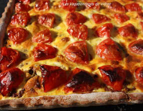 Tarte poulet-tomates