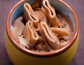 Mousse au chocolat craquante