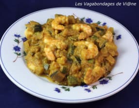 Curry de légumes aux crevettes