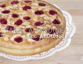 Tarte amandine aux framboises