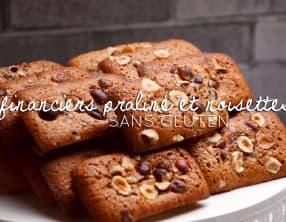 Financiers aux praliné et aux noisettes