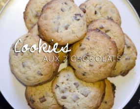 Cookies aux 2 chocolats
