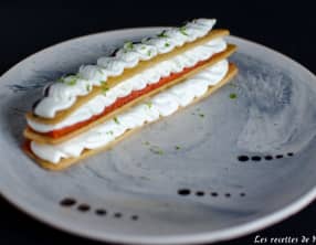 Mille-feuille saumon et citron vert