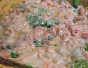 Lasagne de chou vert aux 2 saumons
