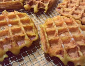 Gaufres de carottes et pommes