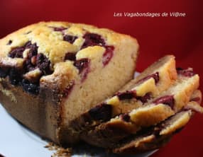 Cake citron, amandes et framboises en M.A.P.