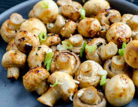 Champignons rôtis au miso