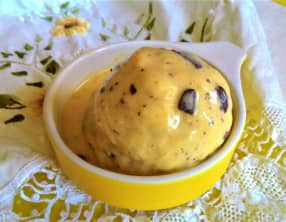 Froyo kéfir, fruit de la passion et chocolat noir