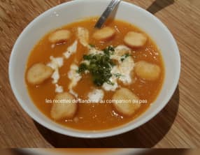 Velouté de carottes au cumin et lait de coco au companion