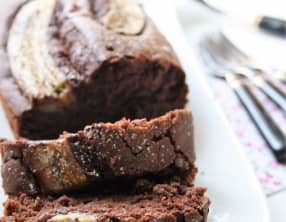 Cake au chocolat et banane