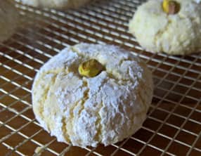 Les amaretti à la pistache