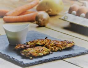 Röstis carottes, pommes de terre, coriandre