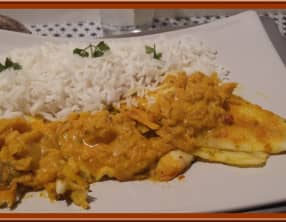Filets de limande au curry