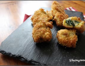 Croquettes de mozzarella aux épinards